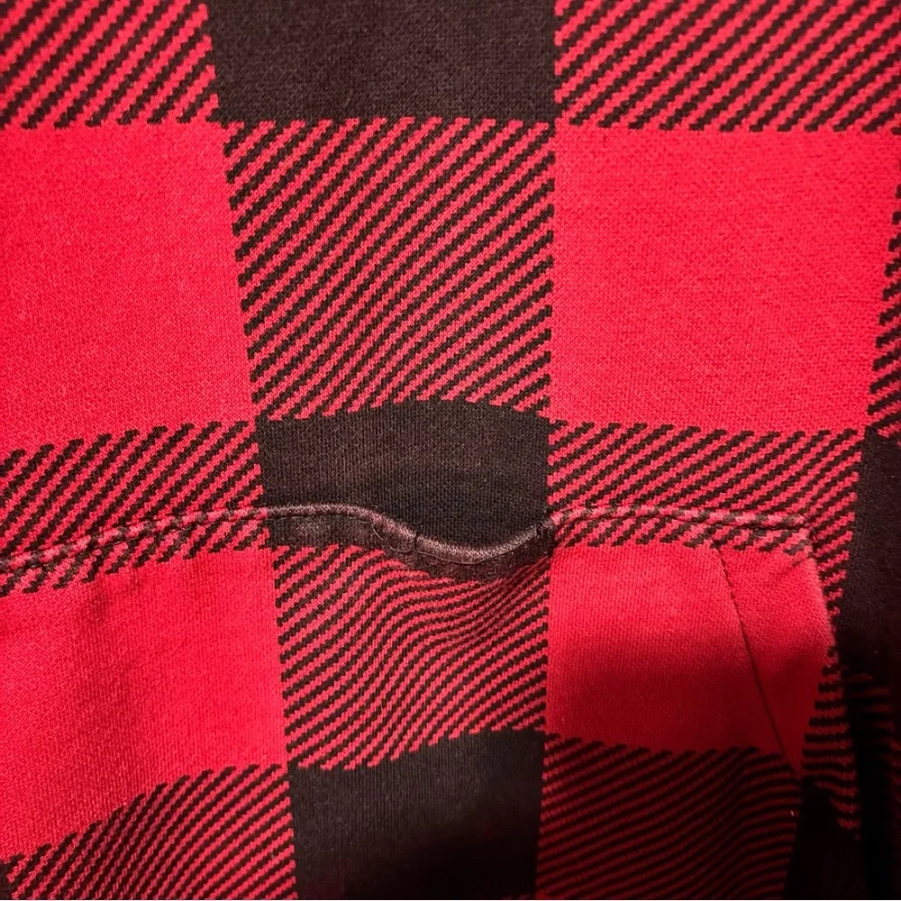 🆗 Columbia Red and Black Buffalo Plaid Hooded Sweater - Picture 6 of 6